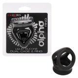 Alpha Liquid Silicone Dual Cage & Ring - Black