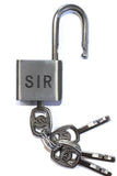 SIR / BOY PADLOCKS (reversible) by Peachy Kings