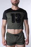 CELLBLOCK 13 Starter Mesh Crop Tee - Green
