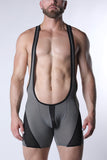 CELLBLOCK 13 Starter Mesh Zipper Singlet - Gray