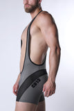 CELLBLOCK 13 Starter Mesh Zipper Singlet - Gray