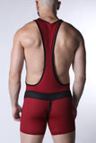 CELLBLOCK 13 Starter Mesh Zipper Singlet - Red