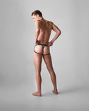 TEAMM8 Edge Net Jock/Thong Gunmetal