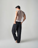 TEAMM8 Edge Net Muscle Tank Chalk