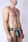CELLBLOCK Take Down Jockstrap w/ Removable Pouch Grey