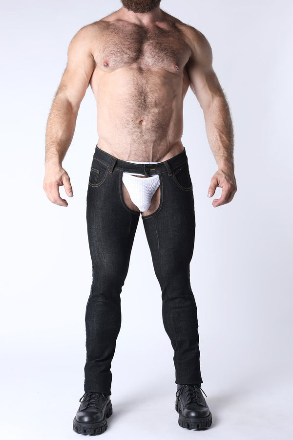 CELLBLOCK 13 Denim Chaps - Black