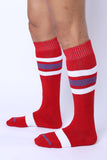 CELLBLOCK 13 Tight End Knee High Socks Red
