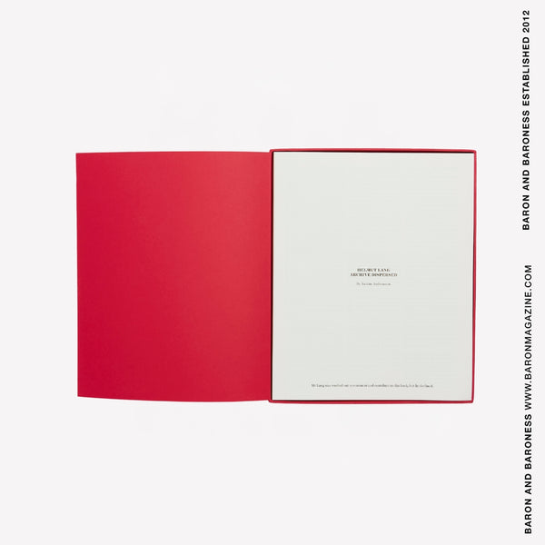 HELMUT LANG ARCHIVE DISPERSED BY JOAKIM ANDREASSON