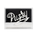 'pussy' Acrylic Box Pink Neon Sign