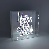 'kiss the Cook' Acrylic Box Neon Light