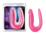 B Yours Sweet U-Shaped Double Sided Pink 12.5-Inch Long Double Dildo