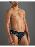 TEAMM8 Resort Wide Cut Swim Brief - Black Sand