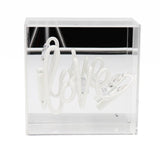 'love' Mini Acrylic Box Neon Light