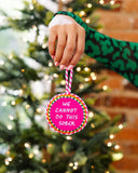 Sober Needlepoint Ornament