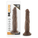 Dr. Skin Realistic Cock Realistic Chocolate 7.5-Inch Long Dildo