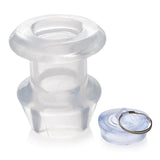 Ass Bung Clear Hollow Anal Dilator With Plug - Large