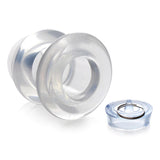 Ass Bung Clear Hollow Anal Dilator With Plug - Large