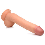 Long Logan 10" Dildo With Balls - Light