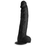 Hung Harry 11.75" Dildo With Balls - Black