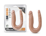 Dr. Skin Mini Double Dong Mocha 12.5-Inch Long Double Dildo