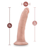 Dr. Skin Plus Realistic Vanilla 7.5-Inch Long Dildo