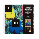 Andy Warhol Flowers 2-in-1 Sliding Wood Puzzle