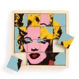 Andy Warhol Marilyn 2-in-1 Sliding Wood Puzzle