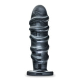 Jet Annihilator Carbon Metallic Black 11-Inch Anal Plug With Suction Cup Base