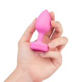 B-Vibe vibrating heart plug Pink Small