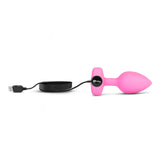 B-Vibe vibrating heart plug Pink Small