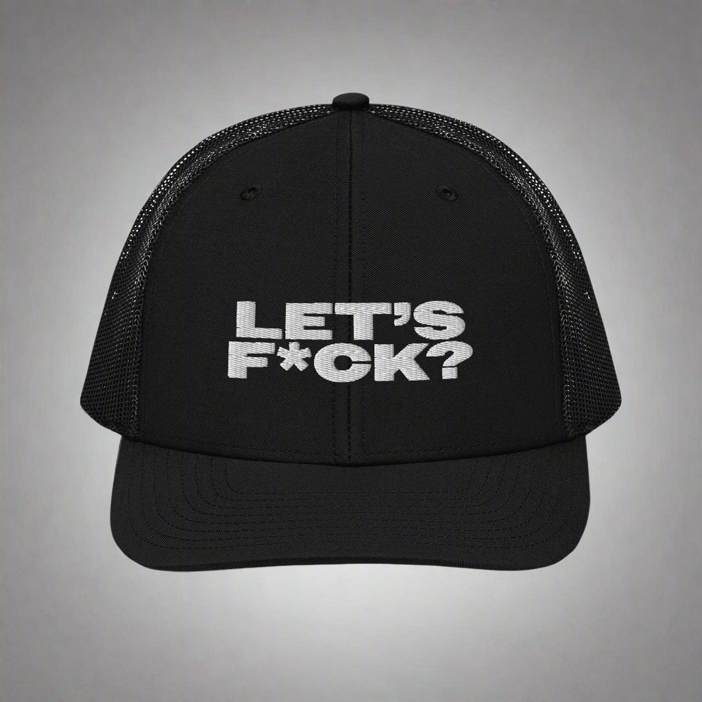 Let's F*Ck Trucker Hat by YES HOMO - Black