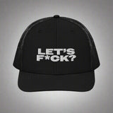 Let's F*Ck Trucker Hat by YES HOMO - Black