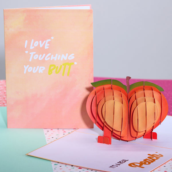 It’S Peachy Funny 3D Pop-Up Cheeky Birthday Card