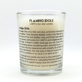 Indigo Girls Glass Votive Candle