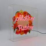 'mother F*Cker' Large Glass Neon Sign