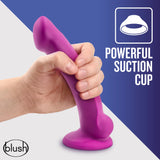 Avant Ergo Mini Violet D9 Artisan 7 Inch Thin Dildo with Suction Cup Base