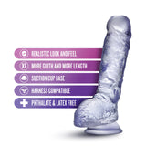 B Yours Plus Hearty n’ Hefty Clear 9-Inch Long Dildo