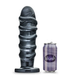 Jet Annihilator Carbon Metallic Black 11-Inch Anal Plug With Suction Cup Base