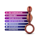 Anal Adventures Matrix Duo Loop Copper 5.25-Inch Anal Plug