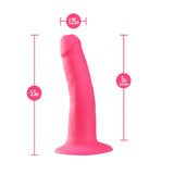 Neo Elite Neon Pink 5.5-Inch Long Dildo