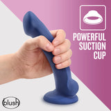 Avant Ergo Mini Indigo D10 Artisan 7 Inch Thin Dildo with Suction Cup Base