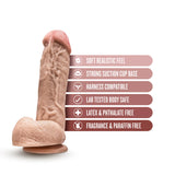 Hung Rider Trigger Realistic Beige 8.5-Inch Long Dildo With Balls