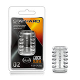 Stay Hard 02 Clear Soft Tickler Studded Penis Sleeve