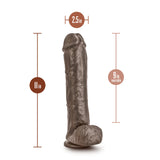 Dr. Skin Mr. Savage Realistic Chocolate 11-Inch Long Dildo