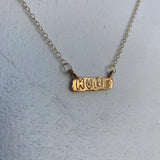 Hunk Charm Necklace Bronze by Gilty Boy