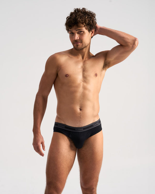 TEAMM8 Cotton Classic Brief - Black