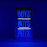 'boys Boys Boys' Acrylic Box Neon Light