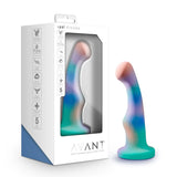 Avant Opal Dreams: Artisan 6 Inch Curved P-Spot Dildo with Suction Cup Base