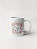 Eat A Dick - Floral Delicate and Fancy Coffee Mug