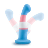 Avant Pride True Blue P2 Artisan 6 Inch Curved P-Spot / G-Spot Dildo with Suction Cup